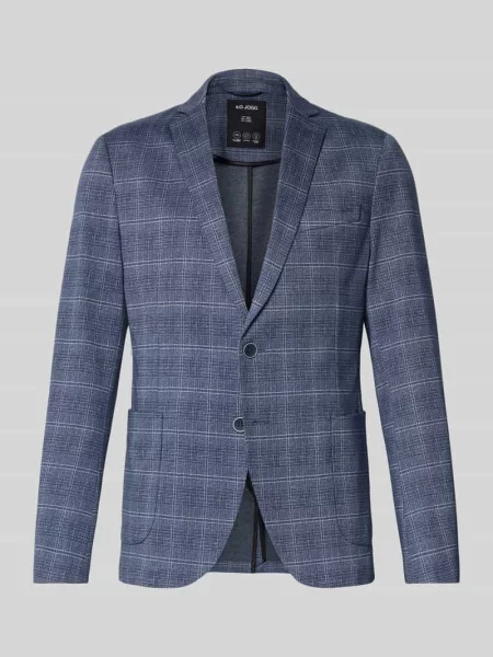 Marynarka garniturowa o kroju slim fit z dodatkiem S.oliver Black Label granatowa