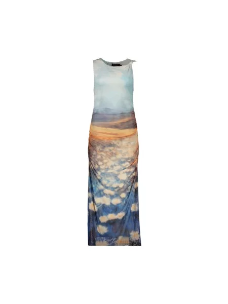 Desigual Šaty světle / nebeská modř / tmavě modrá / oranžová béžová