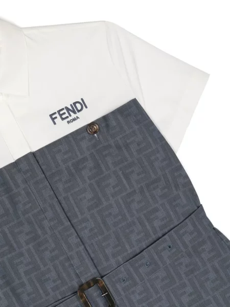 Dětské košilové šaty Fendi modré