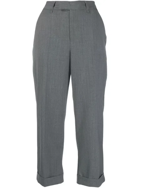 Decupat pantaloni Twinset de lână gri