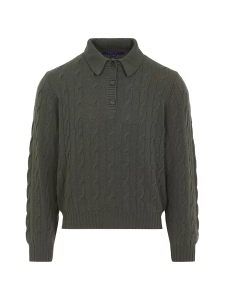 Pulover Ralph Lauren Collection din cașmir verde