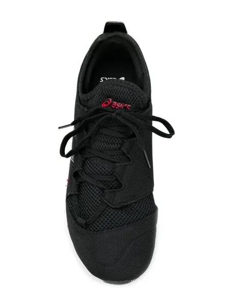 Sneakerși Asics cu șireturi din dantelă negru