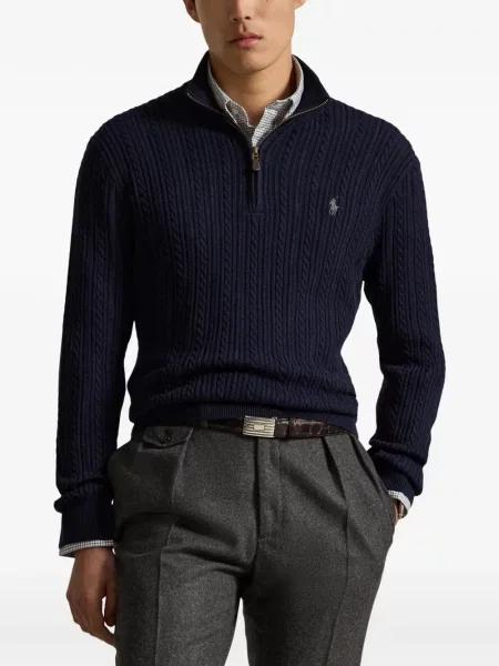 Gulerat șosete Polo Ralph Lauren de lână cu dungi negru