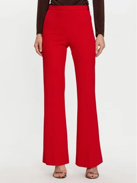 Imperial Текстилни панталони Flare Fit червен