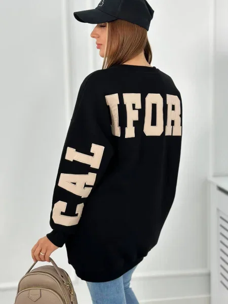 Hanorac Kesi cu inscripții negru