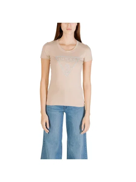 Guess T-Shirt beżowy
