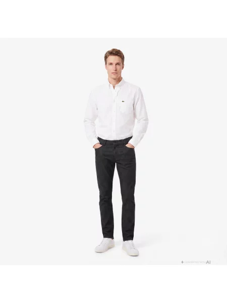 Lacoste Spodnie Chino Slim Fit czarne