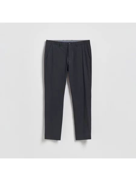 Reserved Kalhoty chino slim fit tmavě šedá