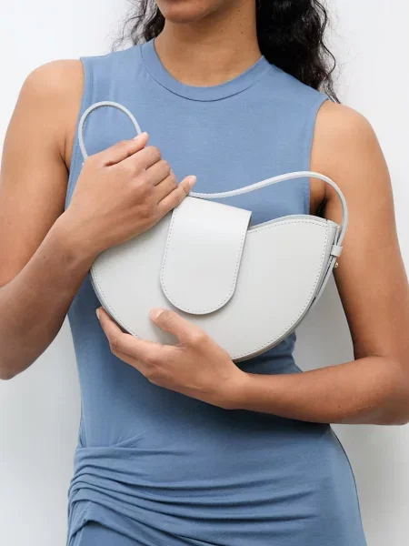 Answear.LAB torebka skórzana szara