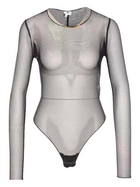 Body Elisabetta Franchi plasă negru