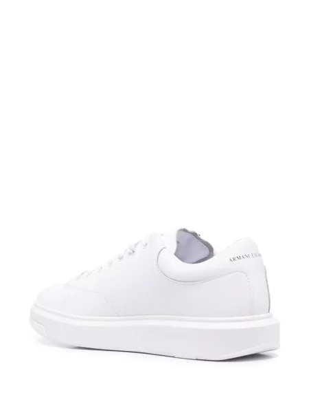 Kožené tenisky Armani Exchange bílé