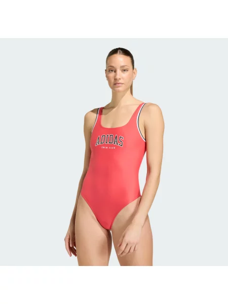 Kostium kąpielowy Collegiate U-back czerwony