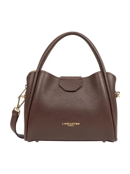 LANCASTER Paris Ročna torbica Lancaster Sac à main Aimantée S Ida Double Marron In Or Pâle' rjava
