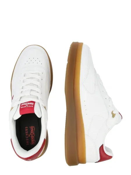 SKECHERS Niske tenisice Courtside Cali Dudez crvena bijela