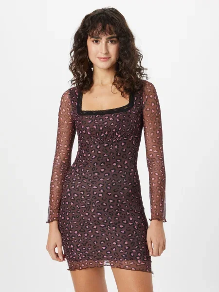 Daisy Street Rochie maro / roz negru