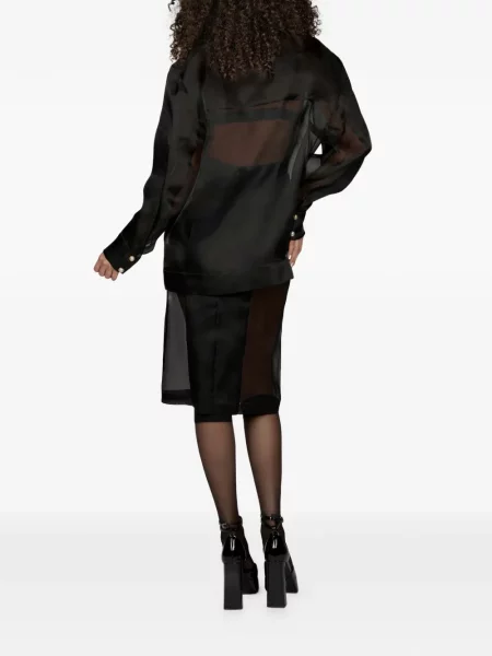 Košulja Mia Peculiar sa perlicama crna