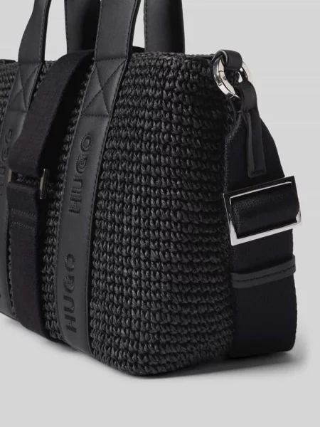 Torebka do ręki z papieru model BECKY ST_MINI TOTE' Hugo czarna