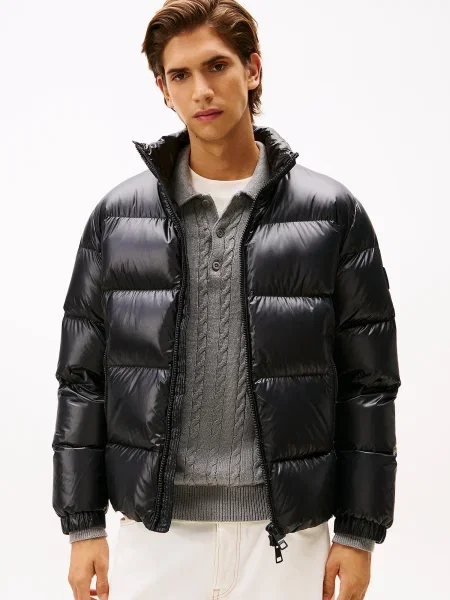 Tommy Hilfiger Geacă din puf negru
