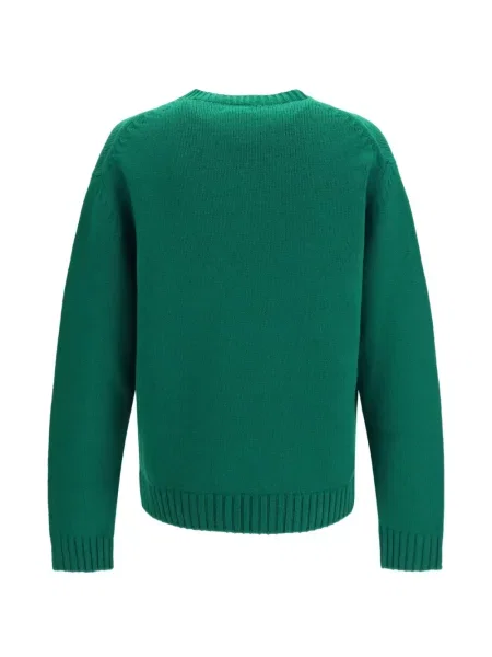 Lung pulover Tom Ford cu decolteu rotund verde