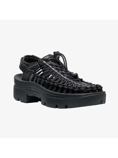 Sneakers KEEN Uneek Plt All Gender Black Smooth Lea EUR negru