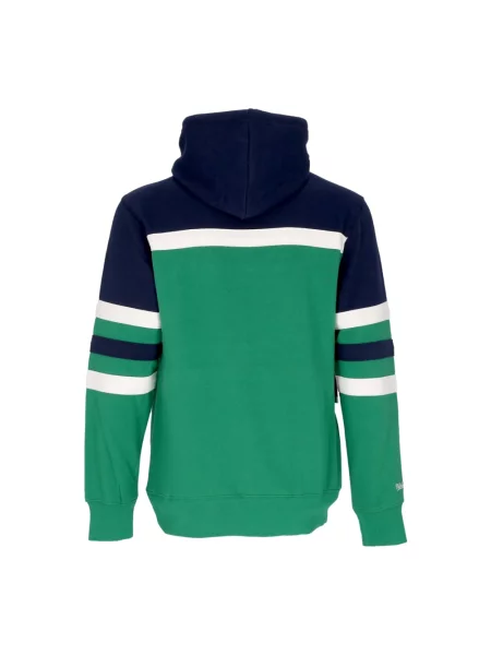 Bluza z kapturem Mitchell & Ness zielona