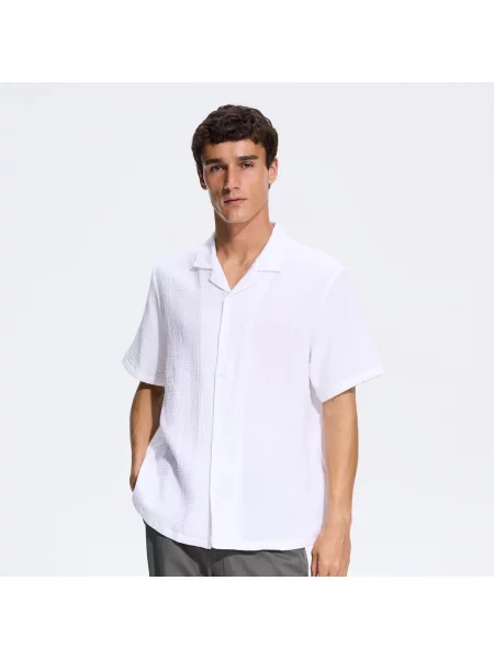 Reserved Mušelínová košile comfort fit bílá