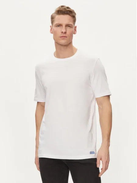 Hugo Blue Tricou | Regular Fit alb
