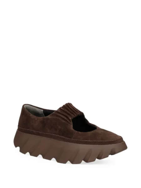 Pantofi loafer 4ccccees din piele de căprioară maro