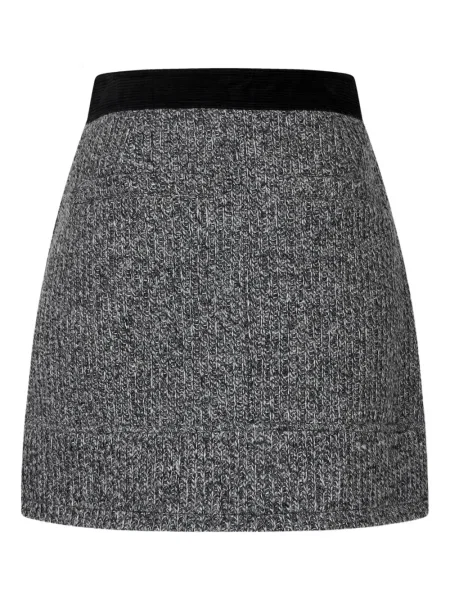 Fusta mini Studio Tomboy tricotate gri