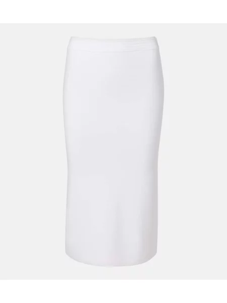 Fustă tip creion Max Mara tricotate alb