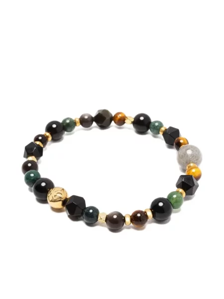 Гривна Nialaya Jewelry камъни черно