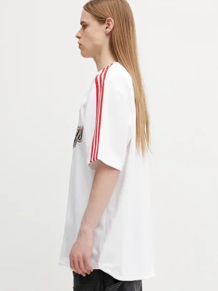 Adidas Tricou Summer League Varsity Baseball Oversize alb