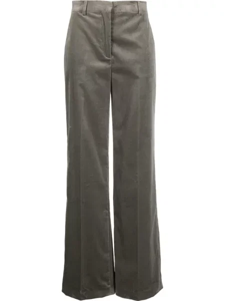 Pantaloni Alberta Ferretti de catifea gri