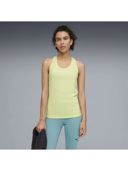 PUMA koszulka bez rękawów TAD ESSENTIALS o kroju bokserki Odzież XXS zielony
