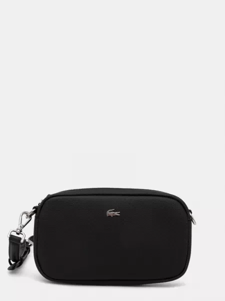 Geanta crossbody Lacoste negru