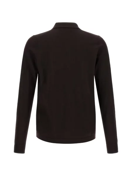 Lung tricou polo Larmeri Studio maro