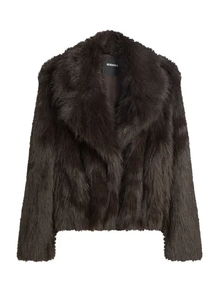 Bershka Geacă de iarnă ciocolatiu