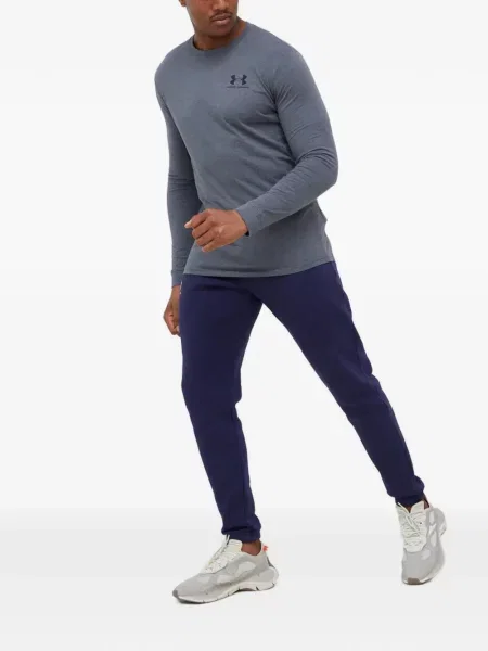 Τρέξιμο παντελόνι Under Armour με κέντημα με κορδόνι μπλε