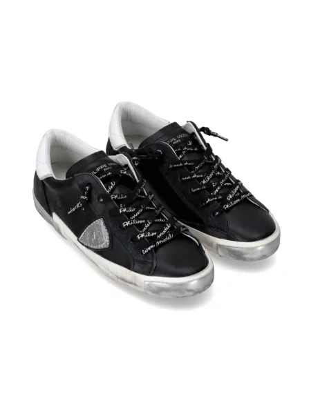Sneakersy Philippe Model zamszowe do tenisa czarne