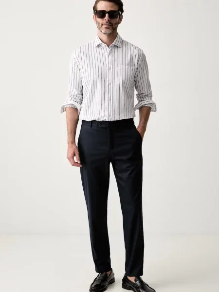 BOSS BLACK Cămașă | casual fit alb