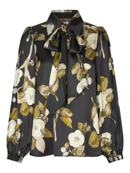 Dea Kudibal Bluză Kikkidea crem / kaki / negru / lână alb