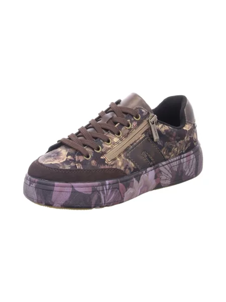 Sneakersy Rieker skórzane brązowe