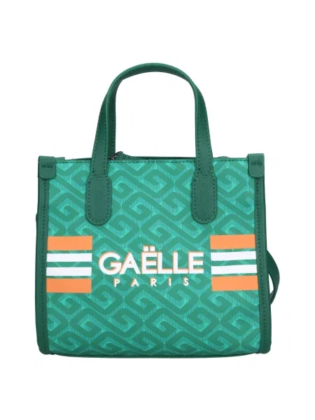 Shopperka Gaëlle Paris skórzana zielona