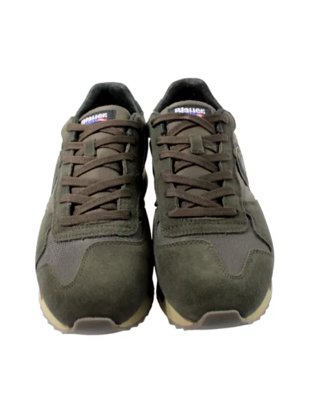 Sneakersy Blauer zamszowe brązowe