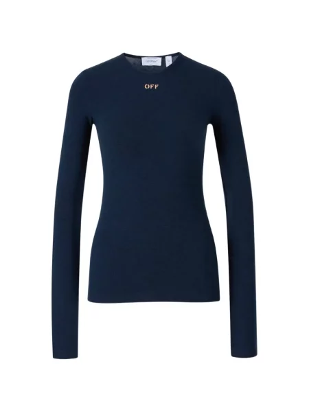 Lung tricou Off-white cu imagine alb