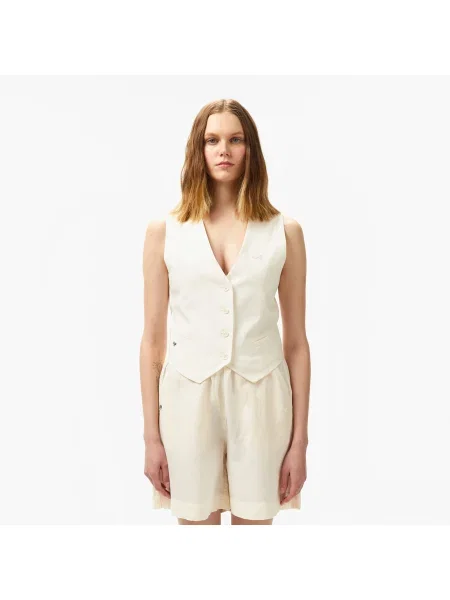 Lacoste блузка Slim Fit біла