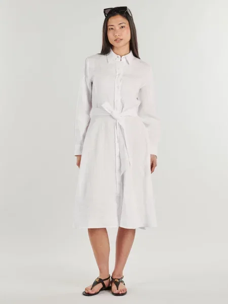 Košeľové šaty Lauren Ralph Lauren biela