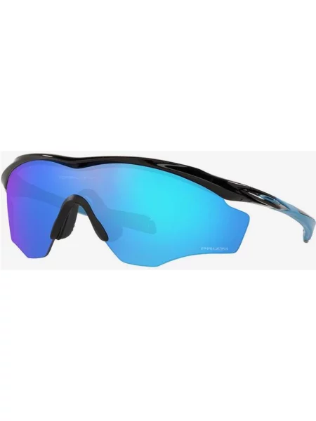 Polerowane okulary przeciwsłoneczne Oakley M2 Frame XL z szafirowymi soczewkami Prizm czarne