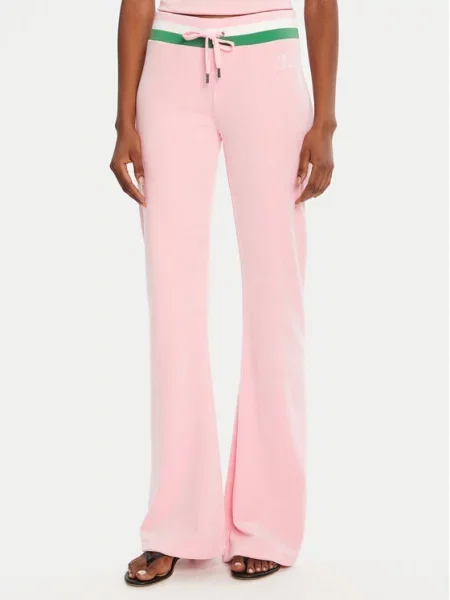 Juicy Couture Spodnji del trenirke Velour roza