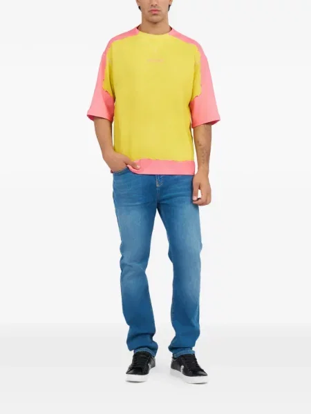 Tricou Roberto Cavalli cu imagine galben